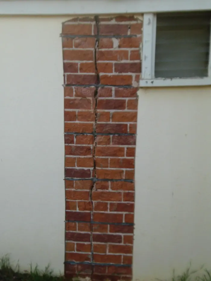 4. Stitching complete on the external wall